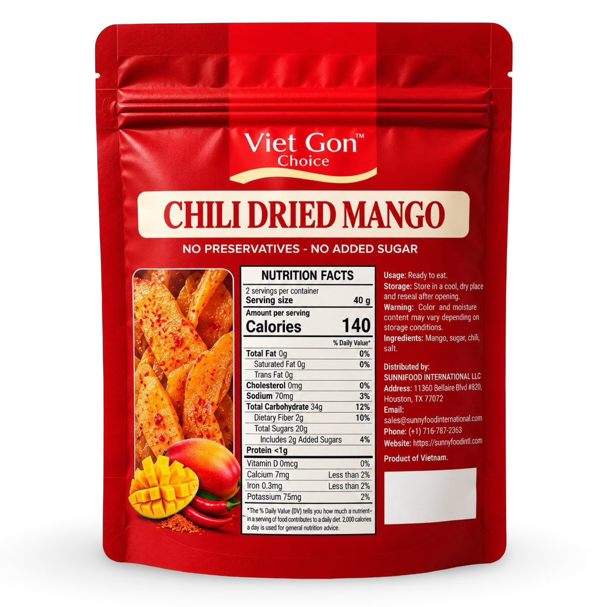 Chili Dried Mango (100g)