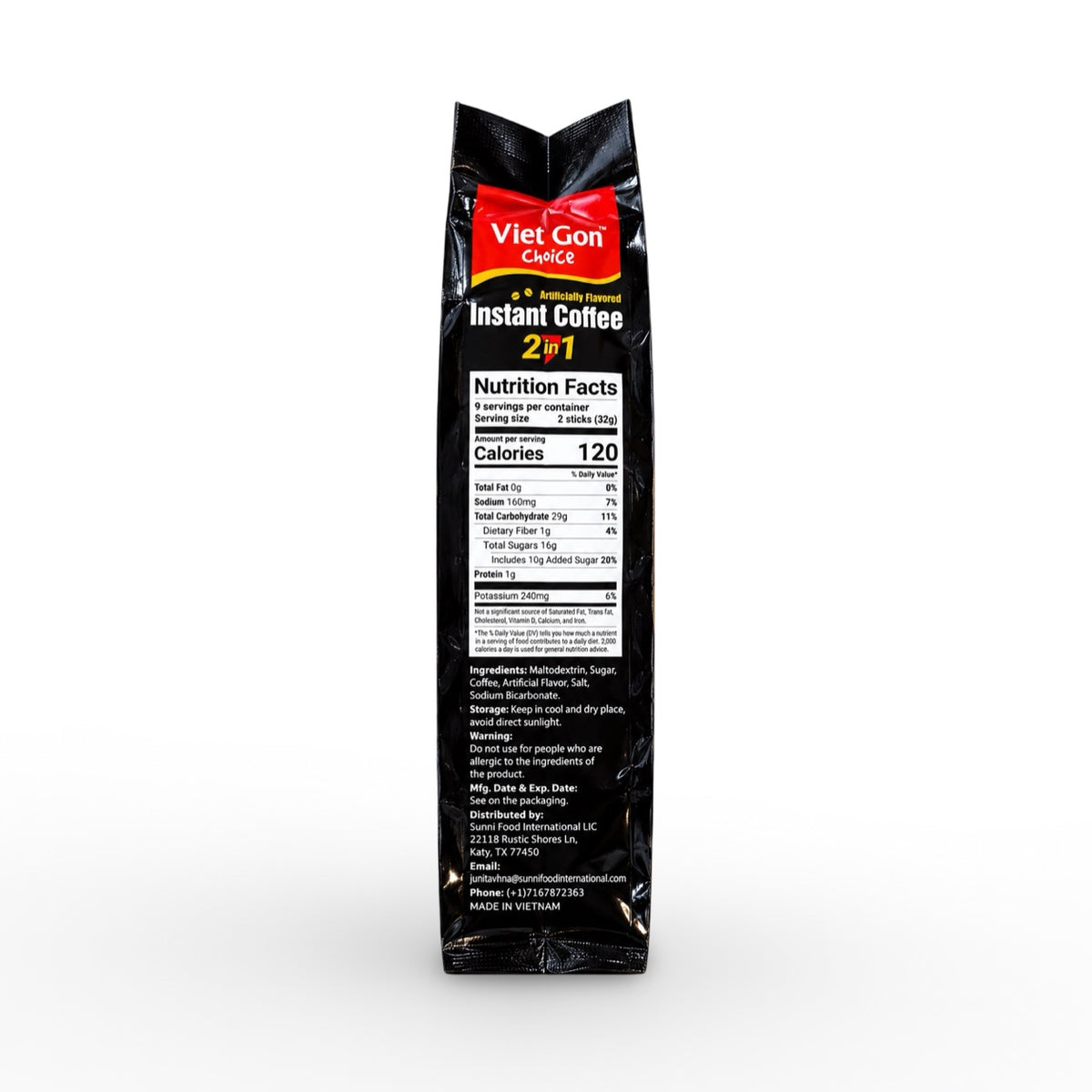 2-in-1 Instant Black Coffee