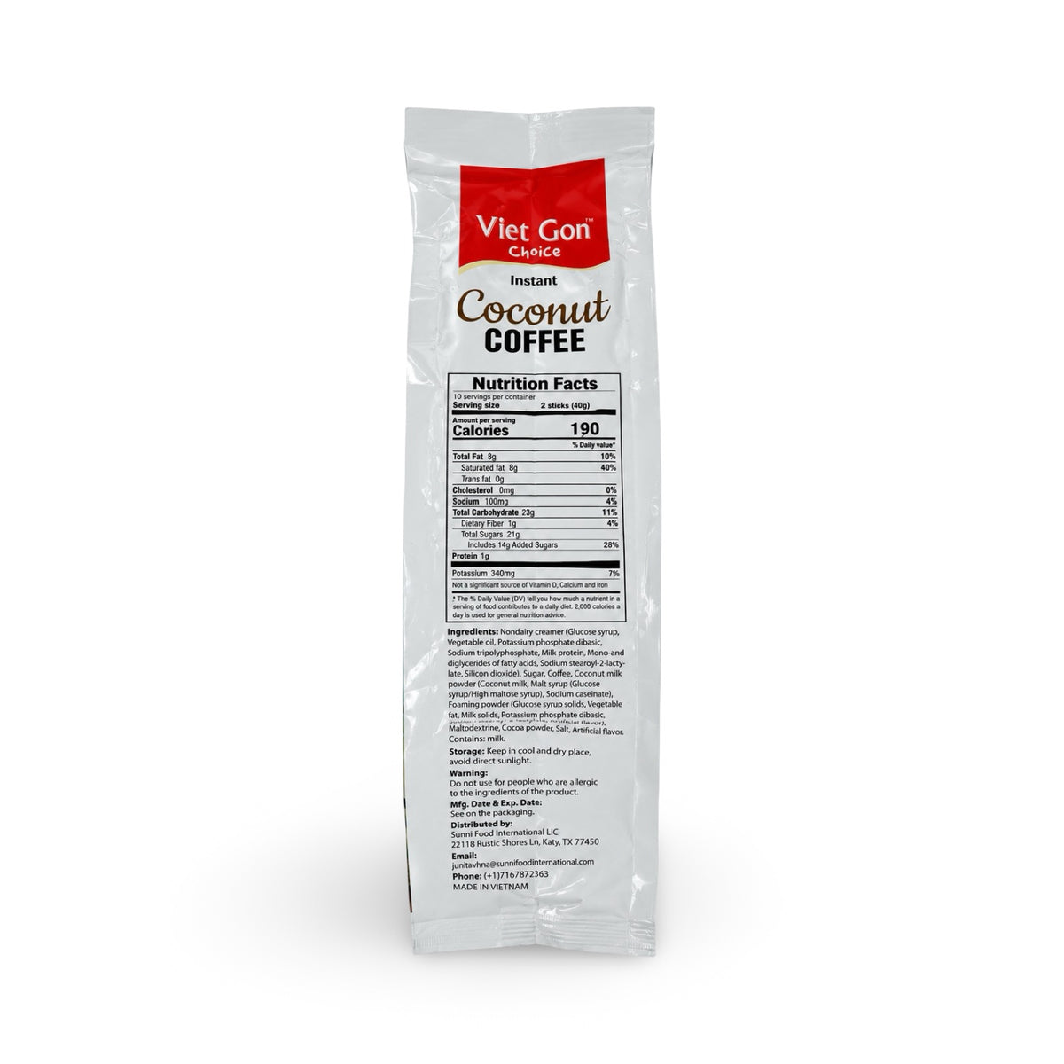 Instant Coconut Coffee