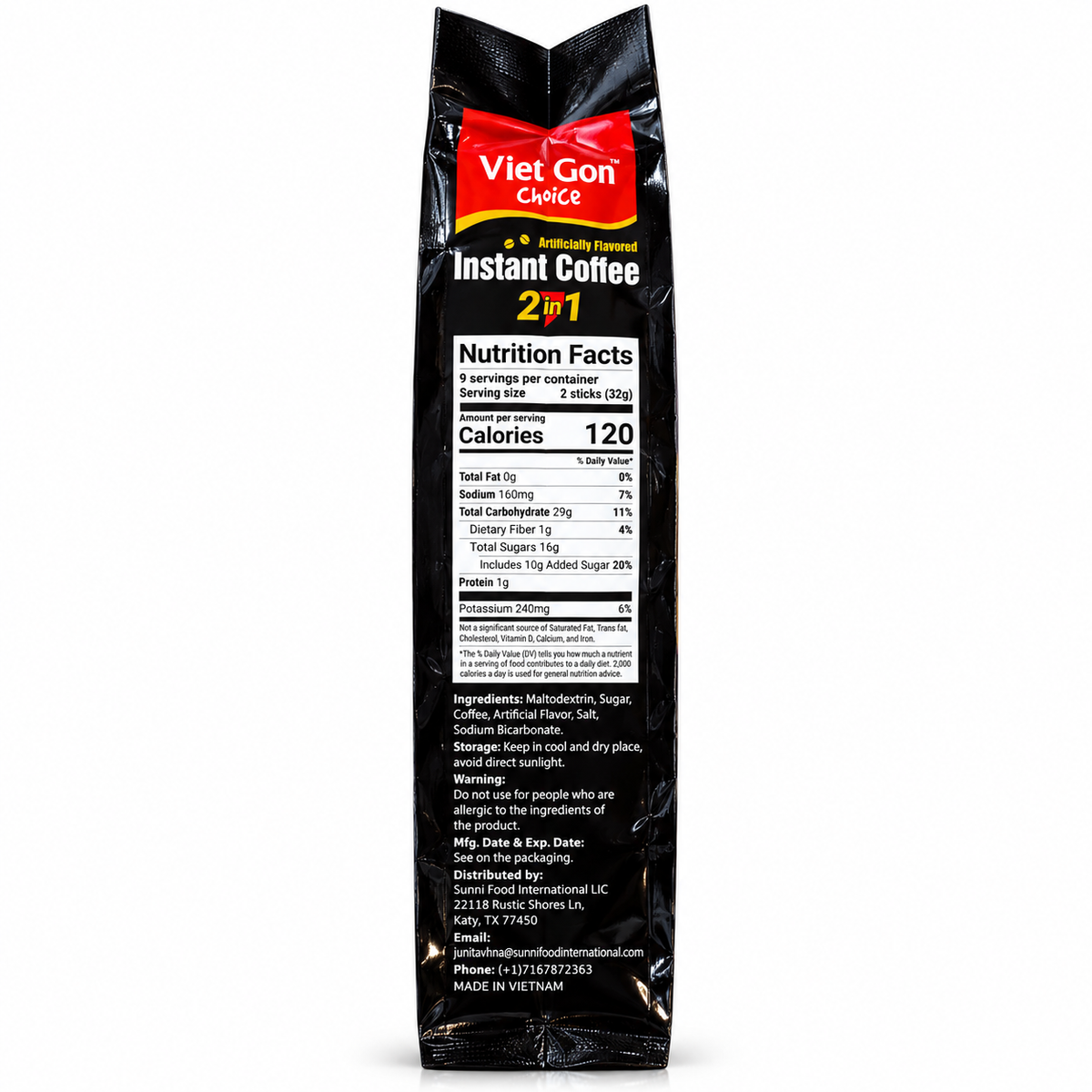 2-in-1 Instant Black Coffee